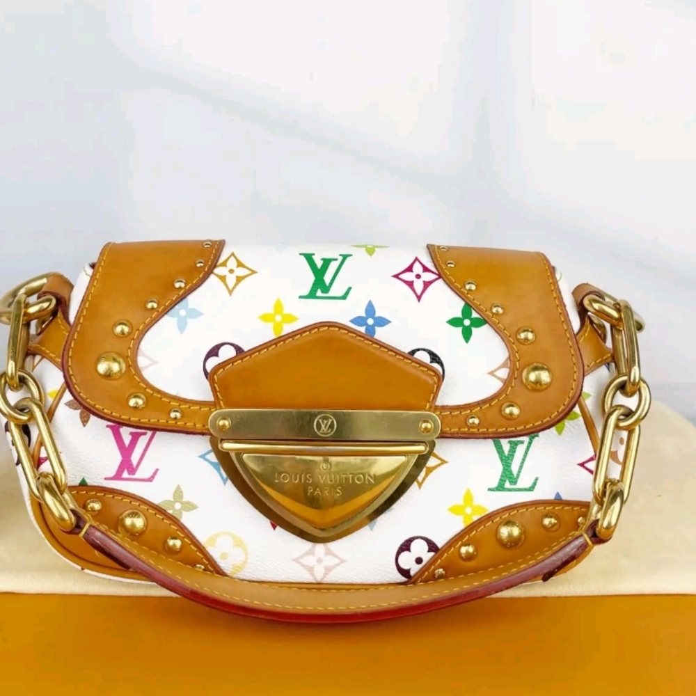 ⛔️SOLD⛔️ Louis Vuitton X Murakami Sac Mariyln White Multiticolor Shoulder Bag.